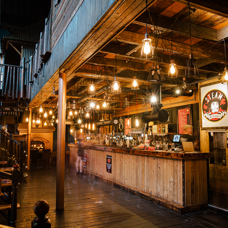 large steam kitchen